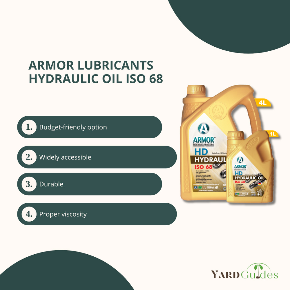 armor lubricants hydraulic oil iso 68